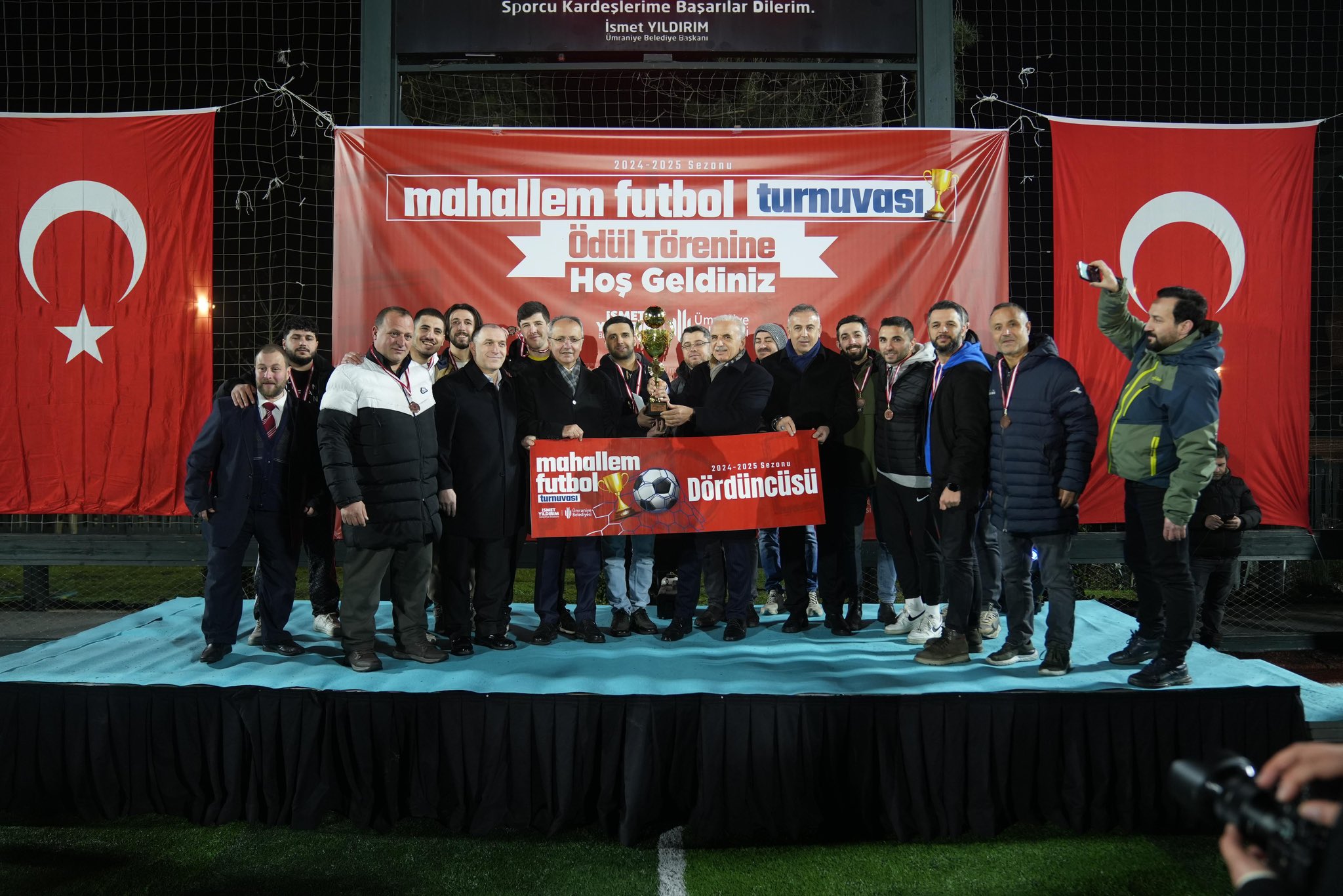 Mahallem Futbol Turnavası final müsabakası ve ödül töreni programına katıldık.